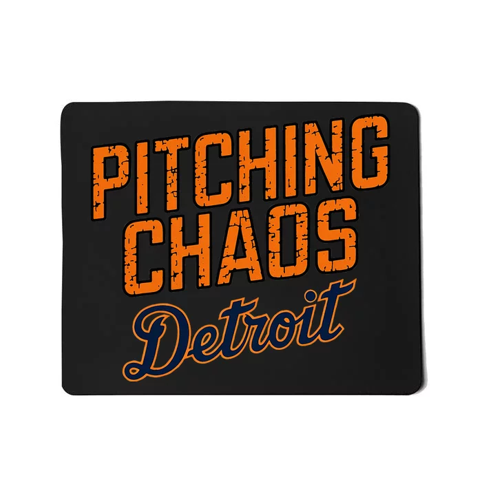 Pitching Chaos Detroit Mousepad