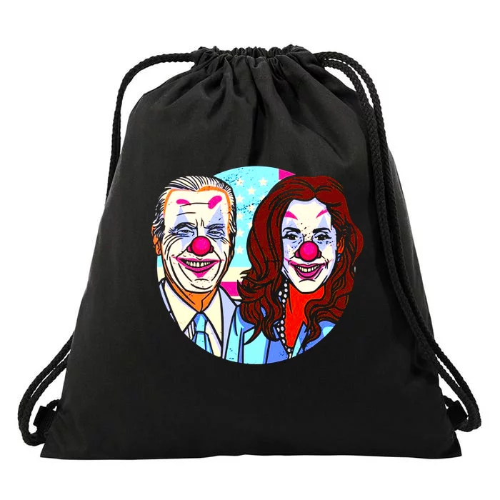 Political Clowns Design Drawstring Bag