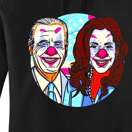 Political Clowns Design Women's Pullover Hoodie