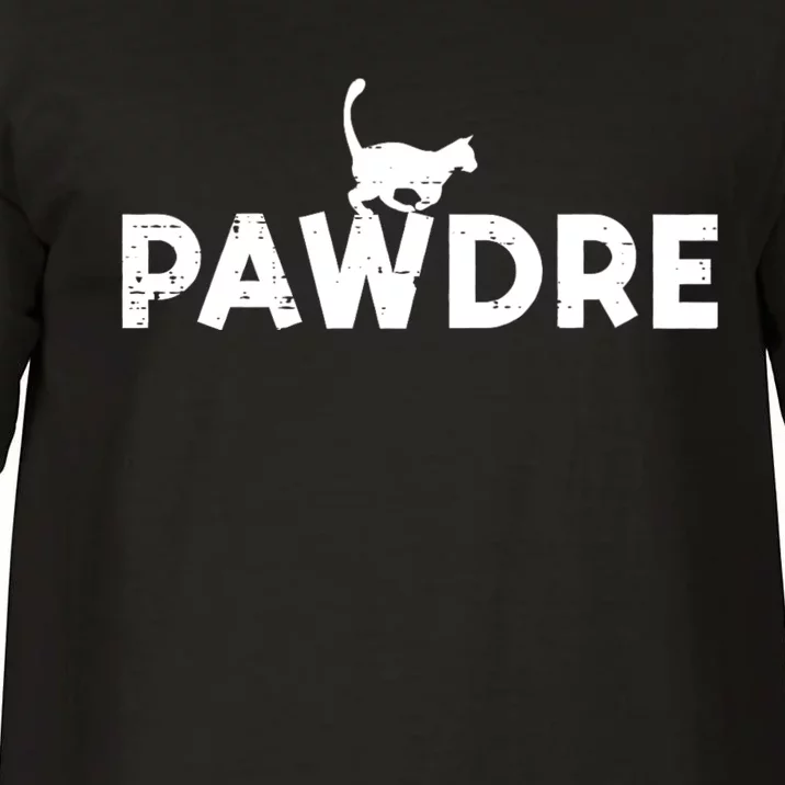 Pawdre Cat Dad Cute Fur Papa Fathers Day Pet Paw Daddy Comfort Colors T-Shirt