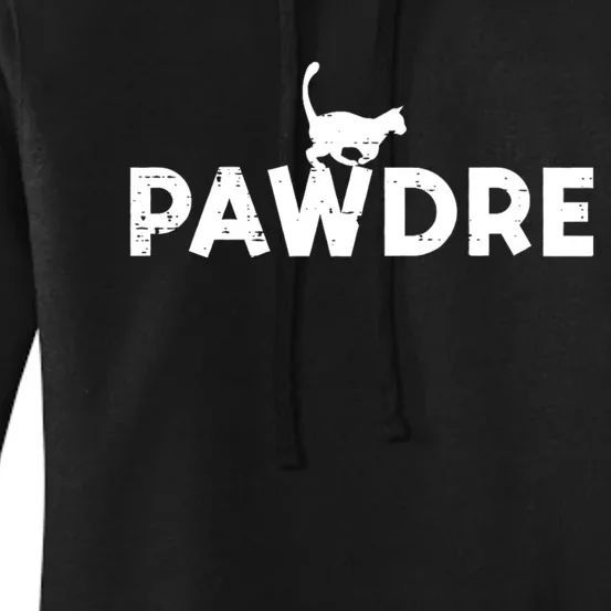 Pawdre Cat Dad Cute Fur Papa Fathers Day Pet Paw Daddy Women's Pullover Hoodie