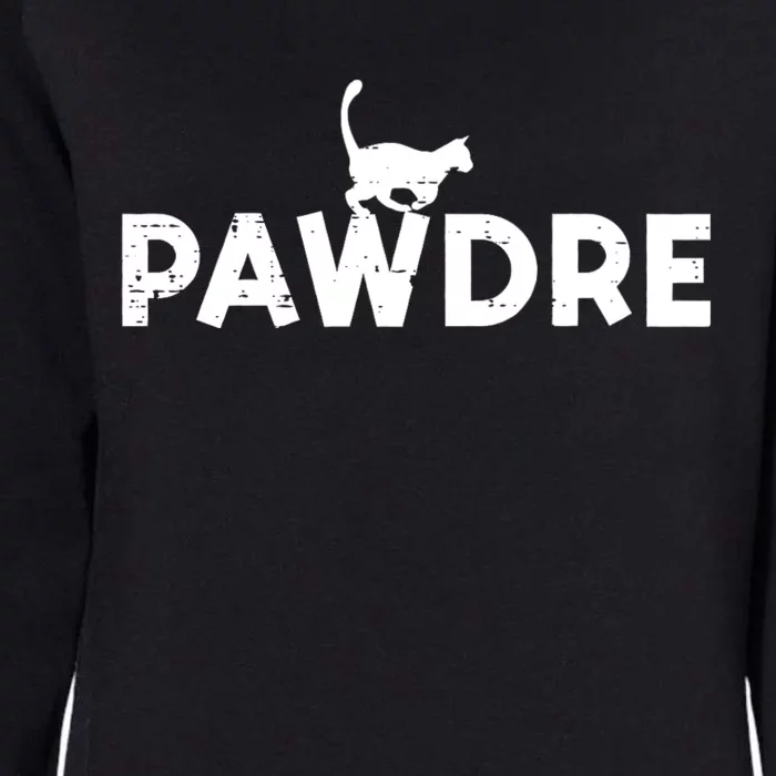 Pawdre Cat Dad Cute Fur Papa Fathers Day Pet Paw Daddy Womens California Wash Sweatshirt