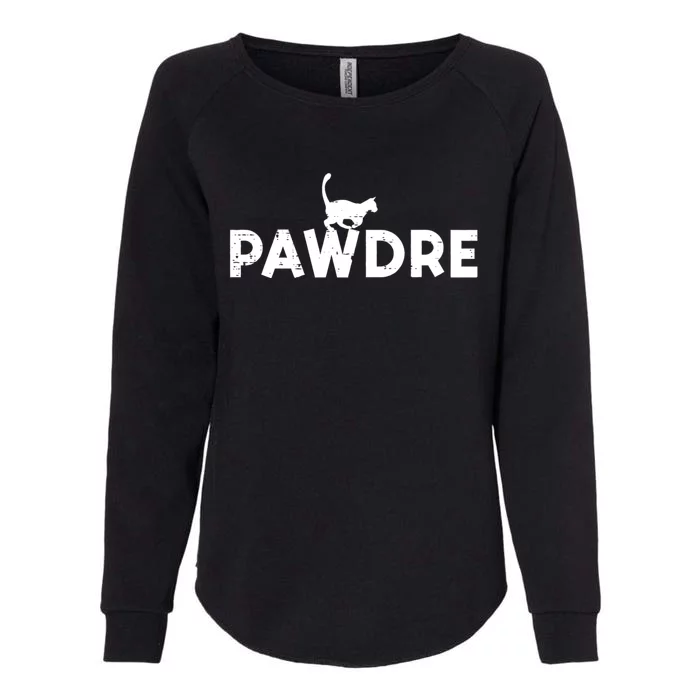 Pawdre Cat Dad Cute Fur Papa Fathers Day Pet Paw Daddy Womens California Wash Sweatshirt