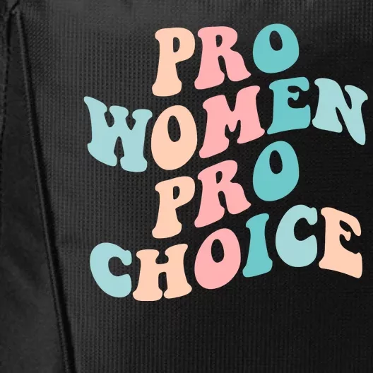 Pro Choice Equal Rights Feminist Retro City Backpack