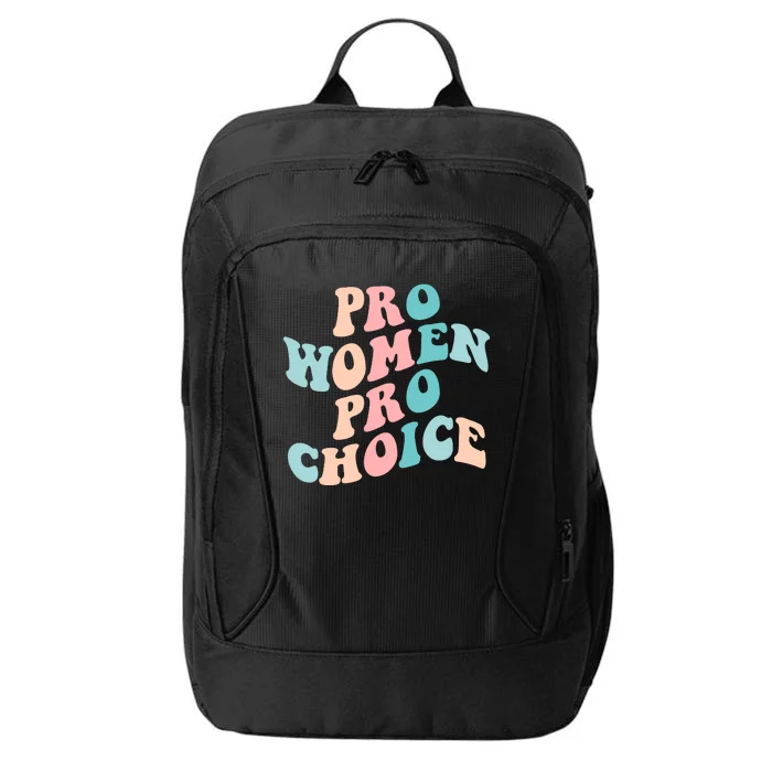 Pro Choice Equal Rights Feminist Retro City Backpack