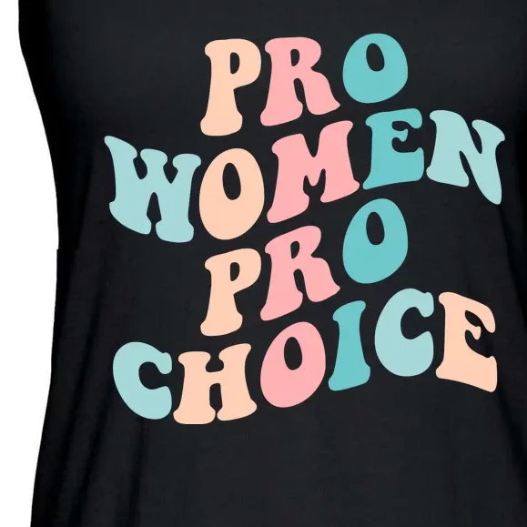 Pro Choice Equal Rights Feminist Retro Ladies Essential Flowy Tank