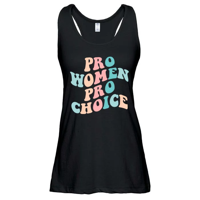 Pro Choice Equal Rights Feminist Retro Ladies Essential Flowy Tank