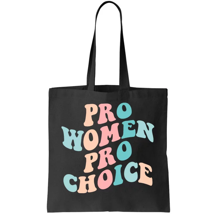 Pro Choice Equal Rights Feminist Retro Tote Bag