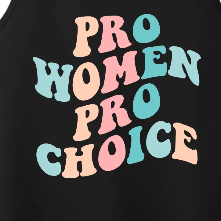 Pro Choice Equal Rights Feminist Retro Performance Tank