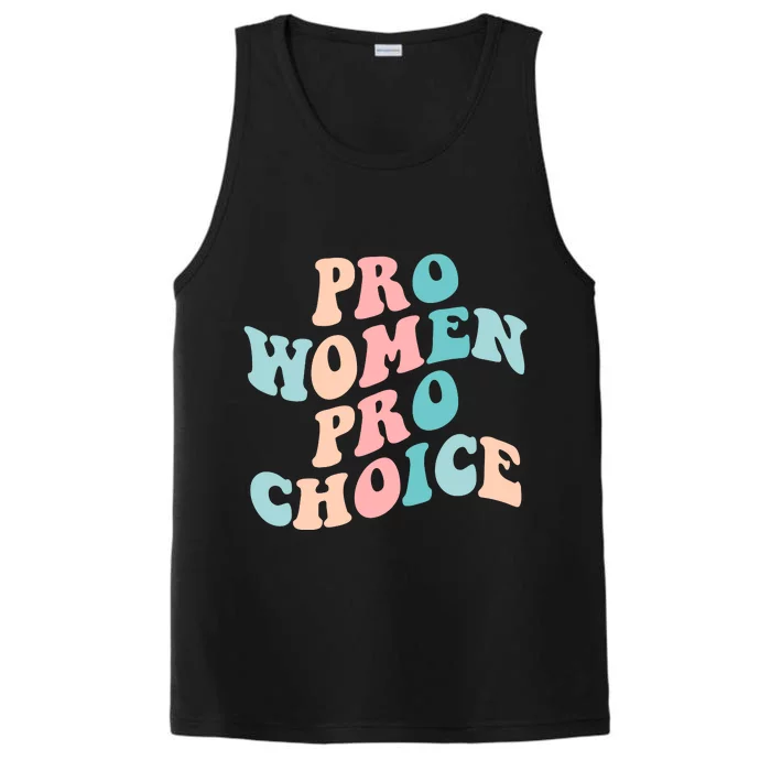 Pro Choice Equal Rights Feminist Retro Performance Tank