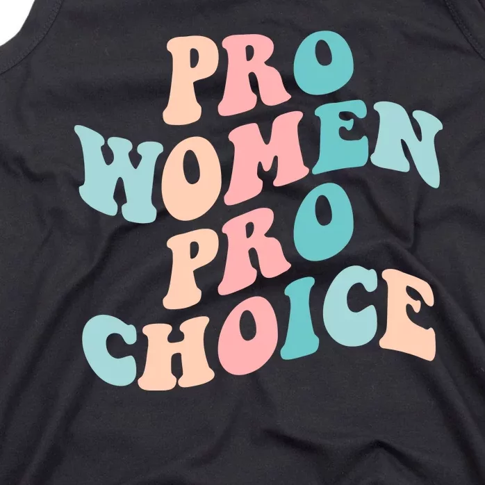 Pro Choice Equal Rights Feminist Retro Tank Top