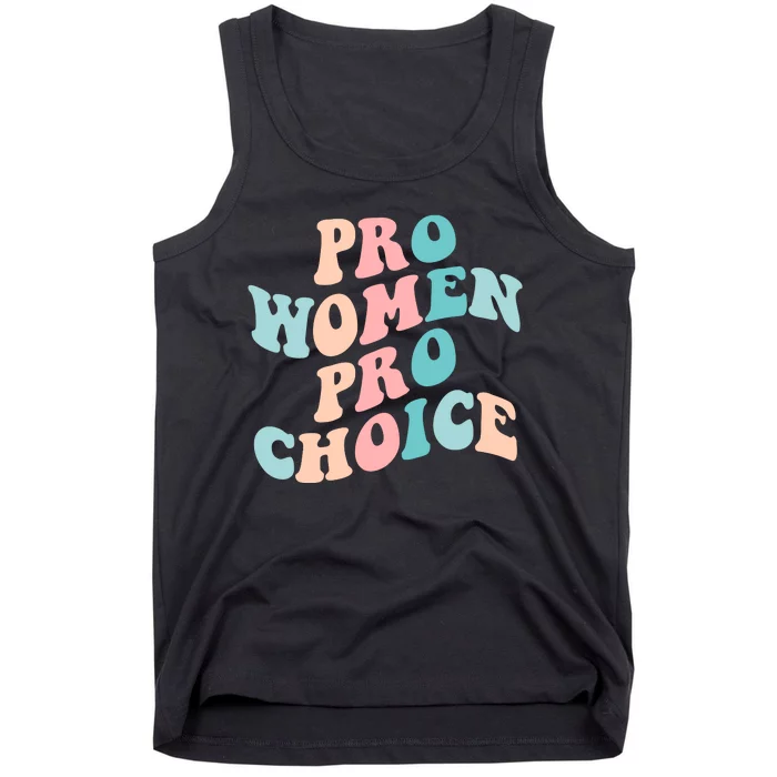 Pro Choice Equal Rights Feminist Retro Tank Top