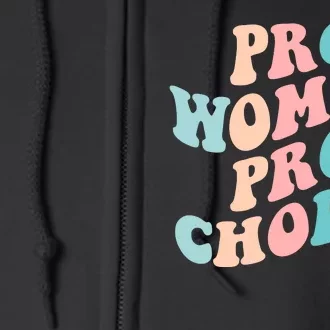 Pro Choice Equal Rights Feminist Retro Full Zip Hoodie