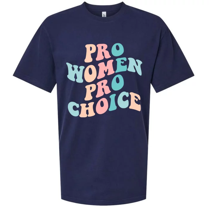 Pro Choice Equal Rights Feminist Retro Sueded Cloud Jersey T-Shirt