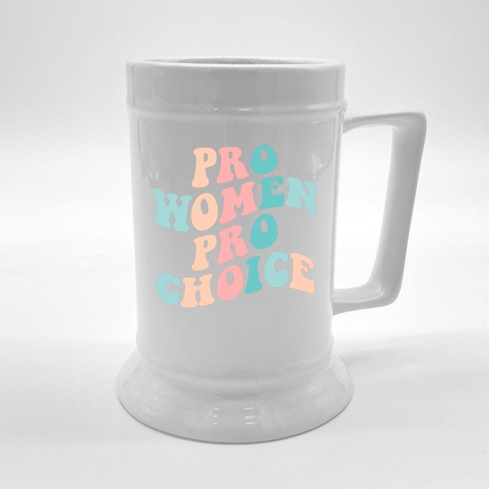 Pro Choice Equal Rights Feminist Retro Front & Back Beer Stein