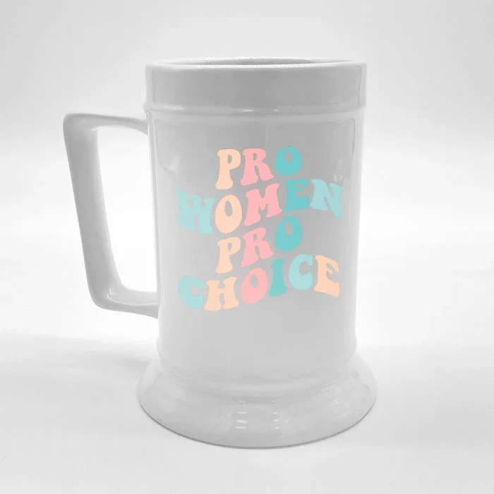 Pro Choice Equal Rights Feminist Retro Front & Back Beer Stein