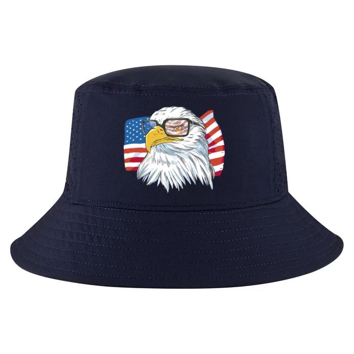 Patriot Cool Eagle USA Flag Cool Comfort Performance Bucket Hat