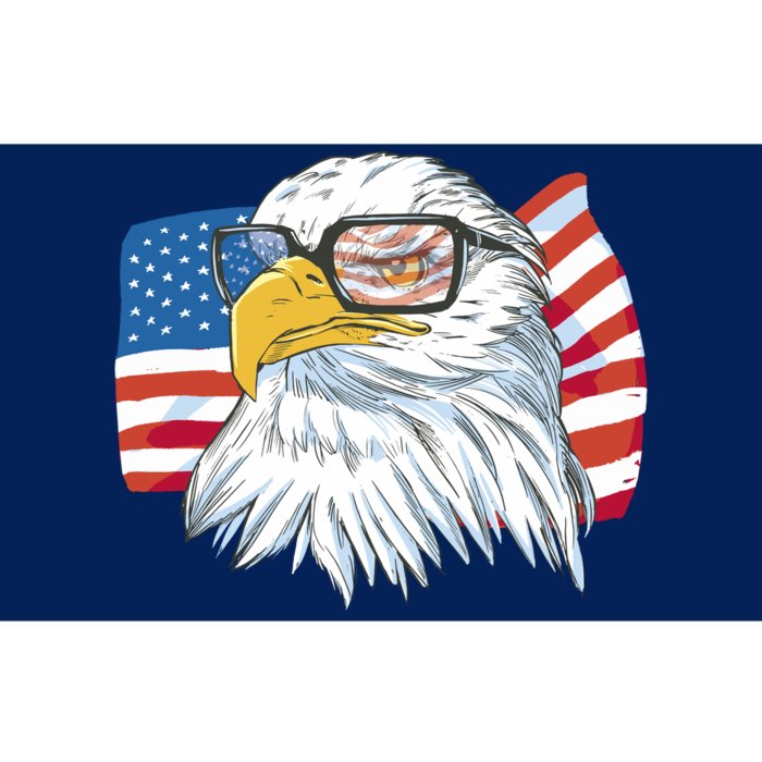 Patriot Cool Eagle USA Flag Bumper Sticker