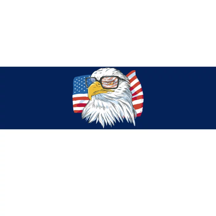 Patriot Cool Eagle USA Flag Bumper Sticker