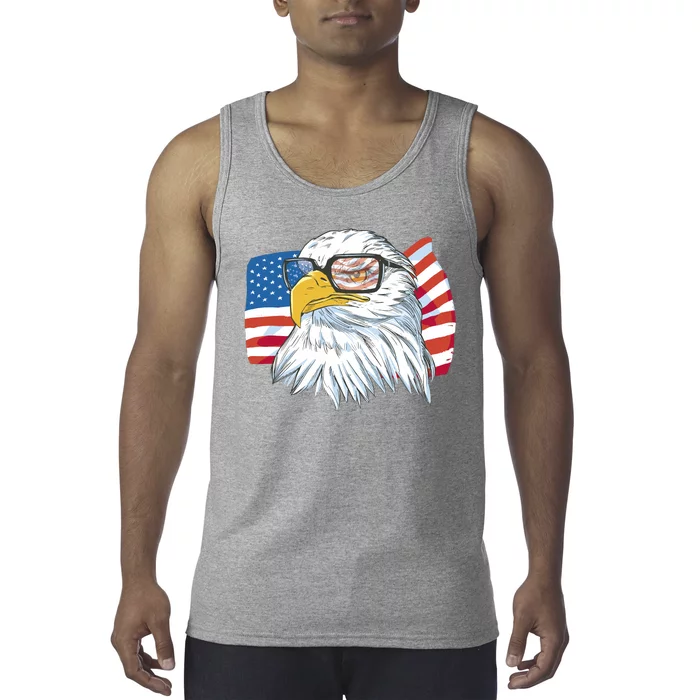 Patriot Cool Eagle USA Flag Tank Top