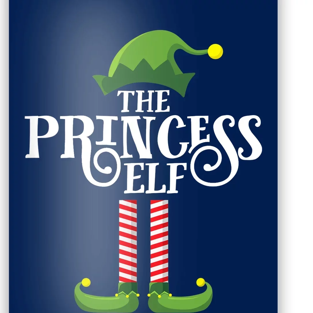 Princess Cute Elf Matching Family Group Christmas Party Poster