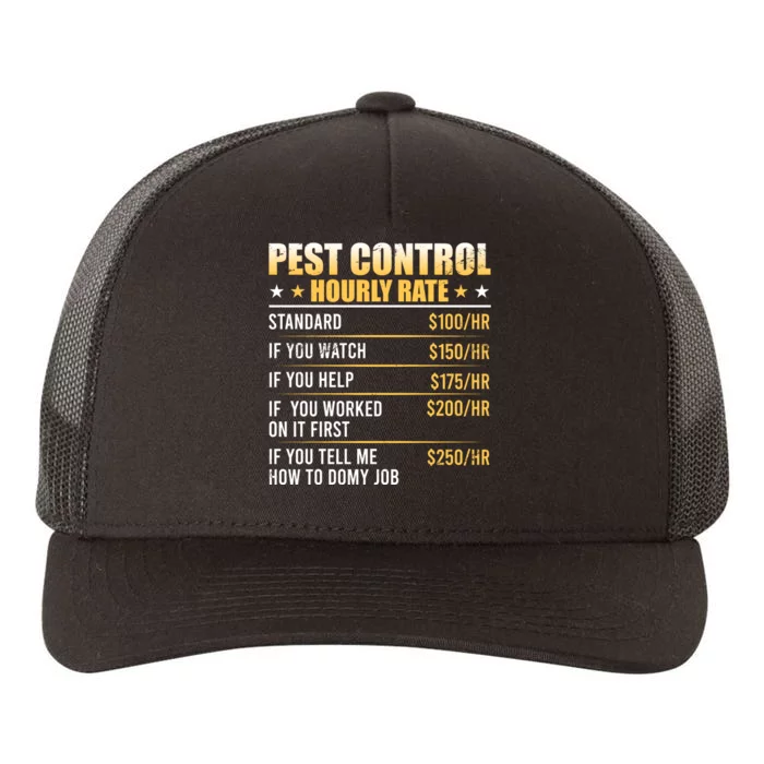 Pest Control Exterminator Pest Controller Hourly Rate Yupoong Adult 5-Panel Trucker Hat