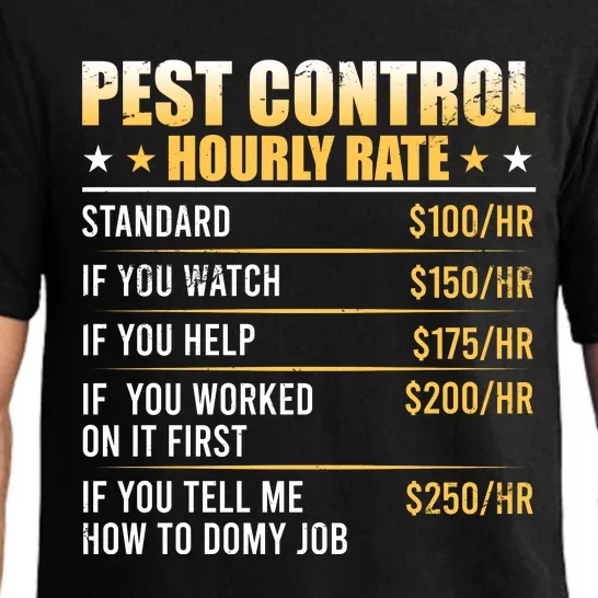 Pest Control Exterminator Pest Controller Hourly Rate Pajama Set