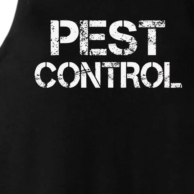 Pest Control Exterminator Halloween costume Ladies Tri-Blend Wicking Tank