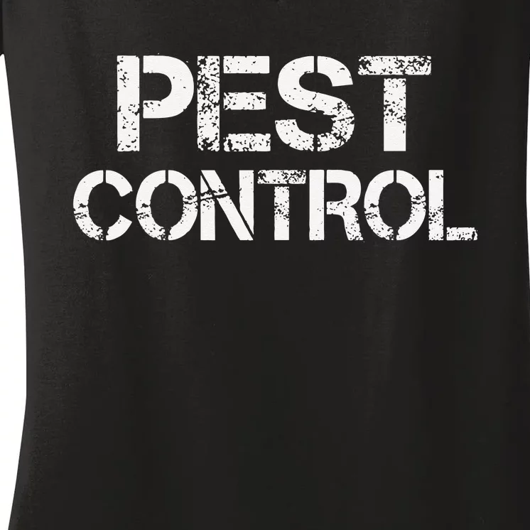 Pest Control Exterminator Halloween costume Women's V-Neck T-Shirt