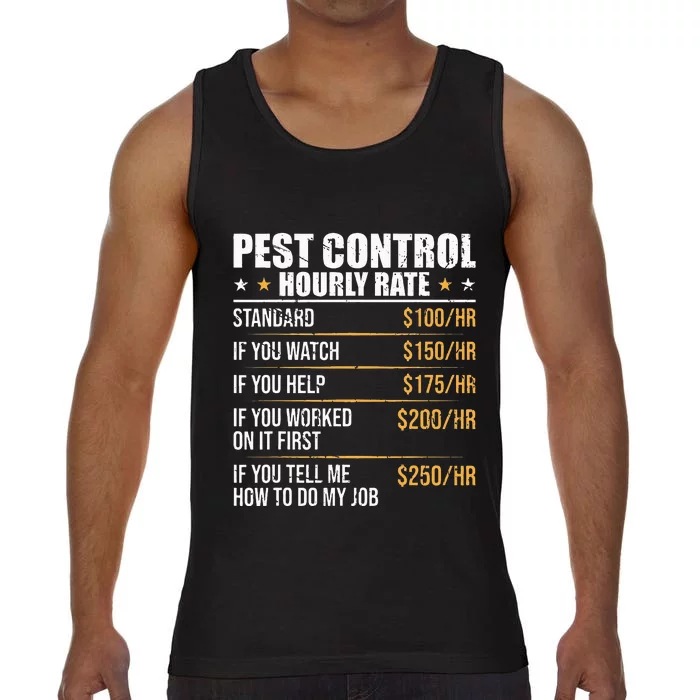 Pest Control Exterminator Pest Controller Hourly Rate Comfort Colors® Tank Top