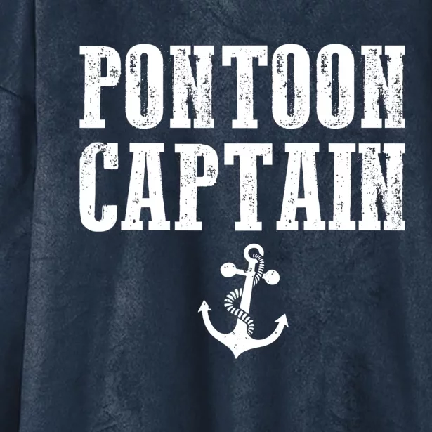 Pontoon Captain Funny Pontoon Shirt For Men And Women Hooded Wearable Blanket