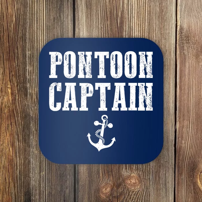 Pontoon Captain Funny Pontoon Shirt For Men And Women Coaster