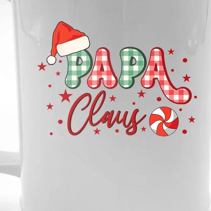 Papa Claus Funny Gift Funny Santa Christmas Gift Front & Back Beer Stein