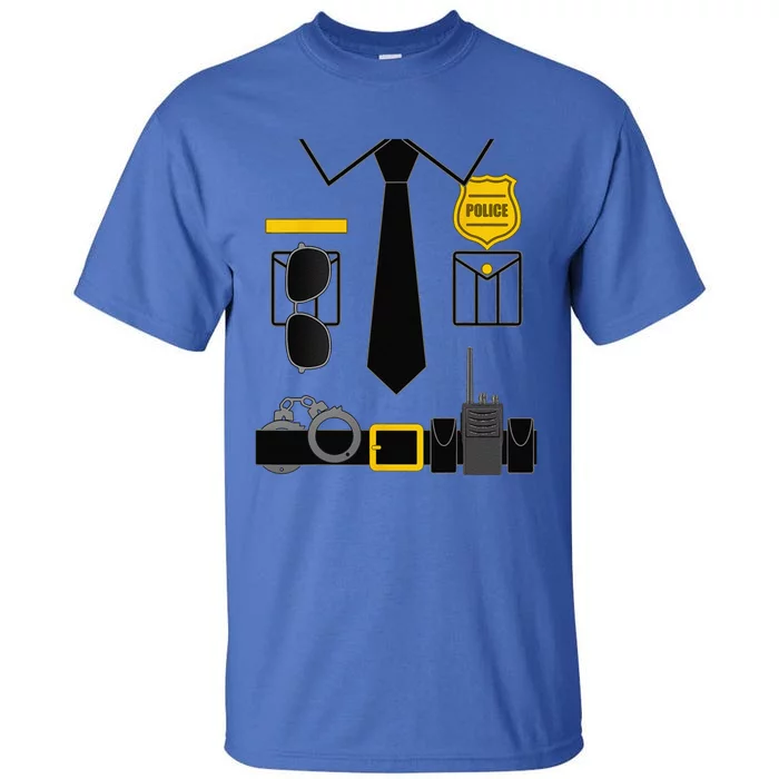 Police Costume For &S Halloween Police Officer Tall T-Shirt