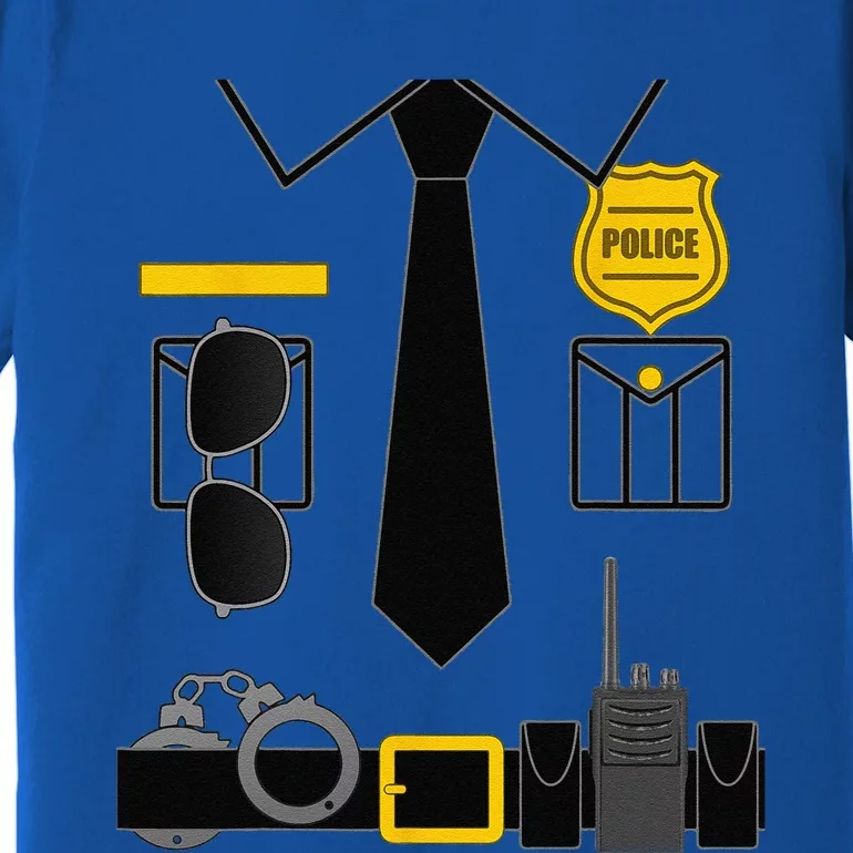 Police Costume For &S Halloween Police Officer Premium T-Shirt