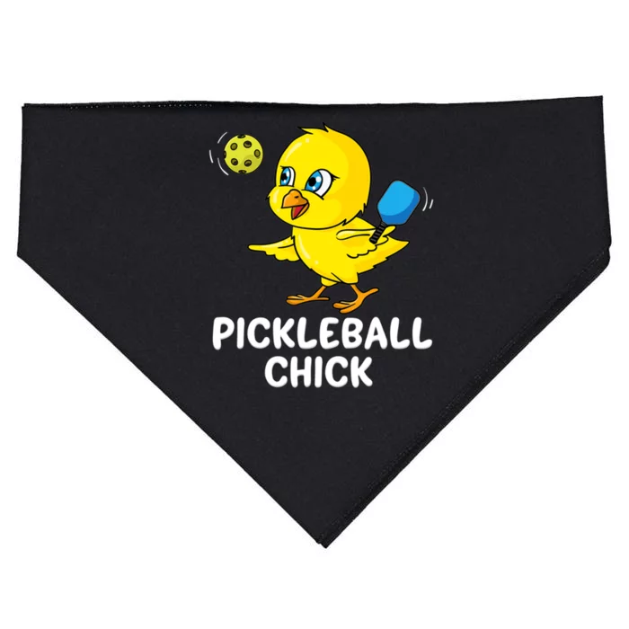 Pickleball Chick, funny pickleball USA-Made Doggie Bandana