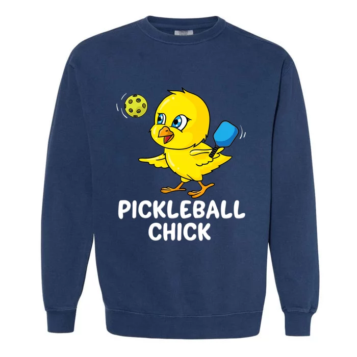 Pickleball Chick, funny pickleball Garment-Dyed Sweatshirt