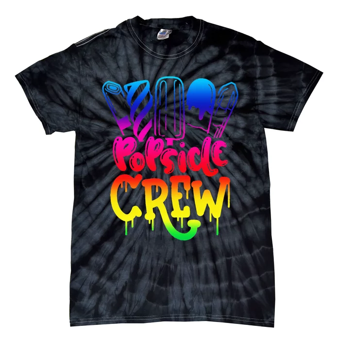 Popsicle Crew Fun Summertime Ice Lolly Summer Treats Tie-Dye T-Shirt