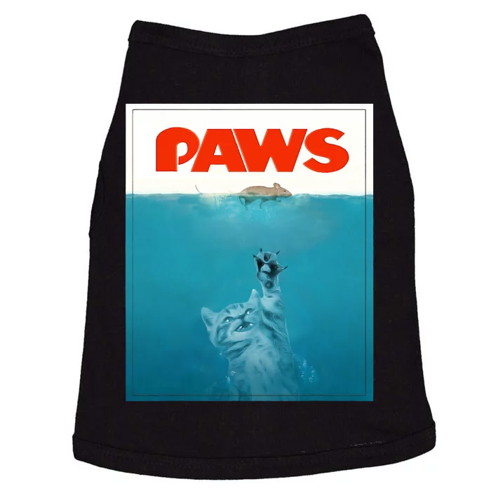 Paws Cat Funny , Kitten Movie Poster Parody Doggie Tank