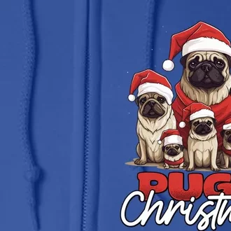 Pugly Christmas Funny Pug Dog Lover Xmas Family Saying Cute Meaningful Gift Full Zip Hoodie