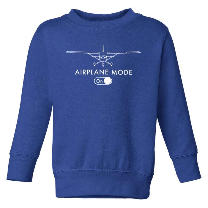 Pilot C172 Flying Gift Airplane Mode Gift Toddler Sweatshirt