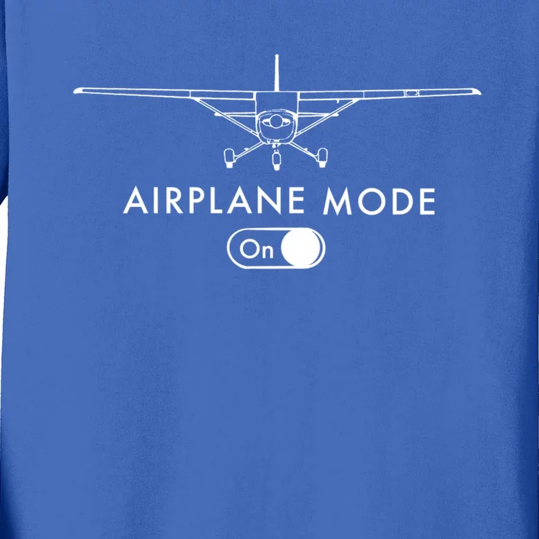 Pilot C172 Flying Gift Airplane Mode Gift Kids Long Sleeve Shirt