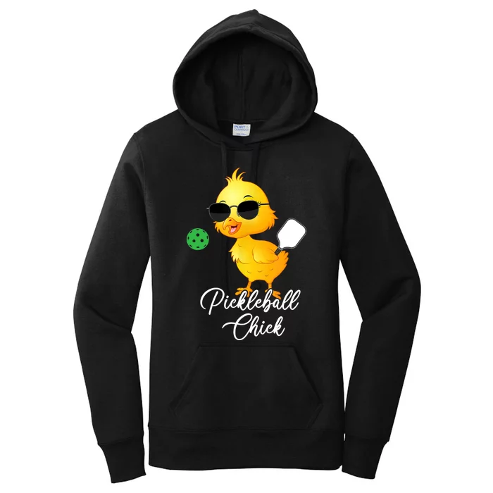 Pickleball Chick, Funny Pickleball TShirt Women's Pullover Hoodie