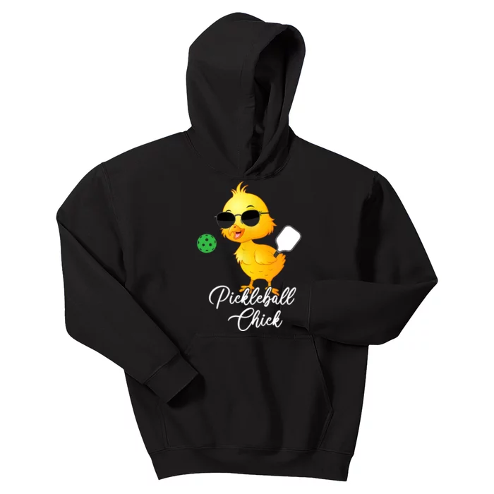 Pickleball Chick, Funny Pickleball TShirt Kids Hoodie