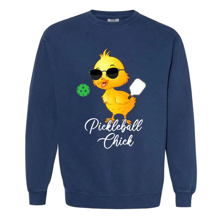 Pickleball Chick, Funny Pickleball TShirt Garment-Dyed Sweatshirt