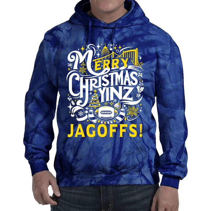 Pittsburgh Christmas Funny Yinz Jagoff Ugly Tie Dye Hoodie