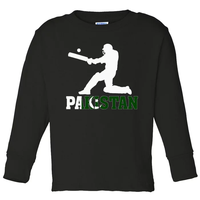 Pakistan Cricket Fan Jersey 2024 Pakistan People Cricket Toddler Long Sleeve Shirt