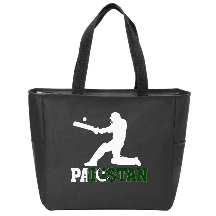 Pakistan Cricket Fan Jersey 2024 Pakistan People Cricket Zip Tote Bag