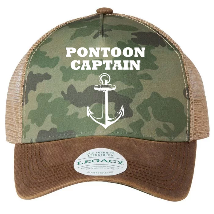 Pontoon Captain Funny Pontoon Legacy Tie Dye Trucker Hat