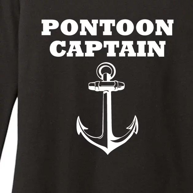 Pontoon Captain Funny Pontoon Womens CVC Long Sleeve Shirt